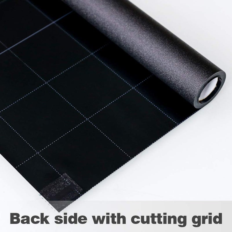 Mangobox Static Cling Total Blackout Window Film 100% UV Blocking Window Darkening Film Black Opaque Privacy Window Tint Removable Plastic Glass Covering (35.4x78.7 inches) - Image 5